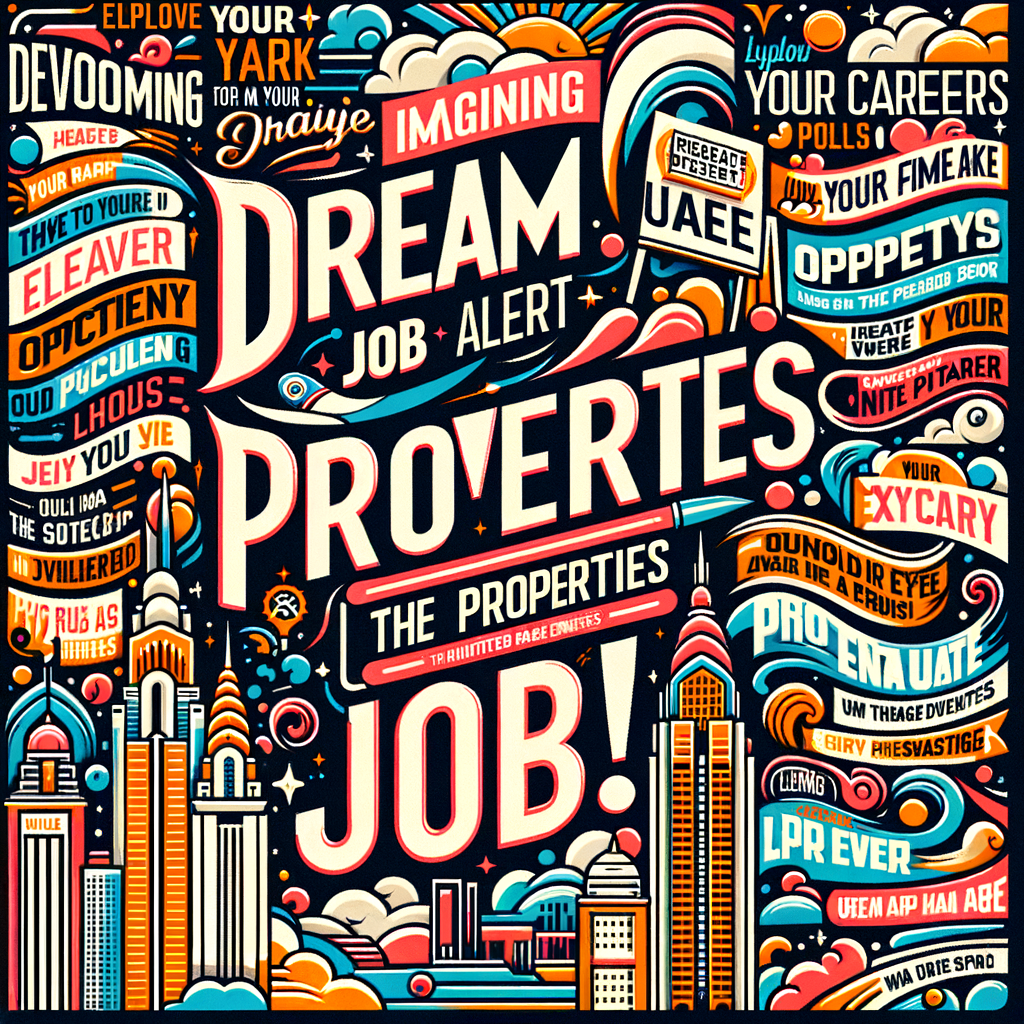 Dream Job Alert: Properties Jobs in UAE
